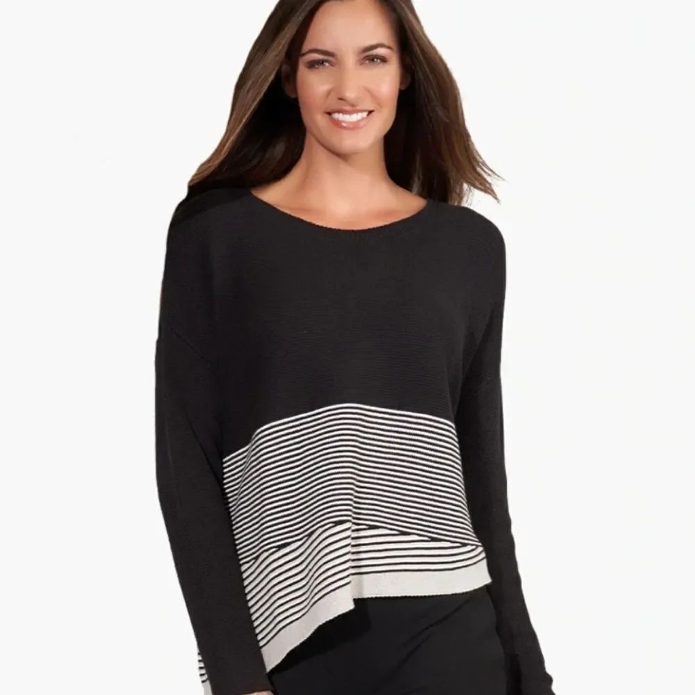 I.N.C INTERNATIONAL CONCEPTS LONG SLEEVES ROUNDNECK KNIT WOMEN"S SHIRT